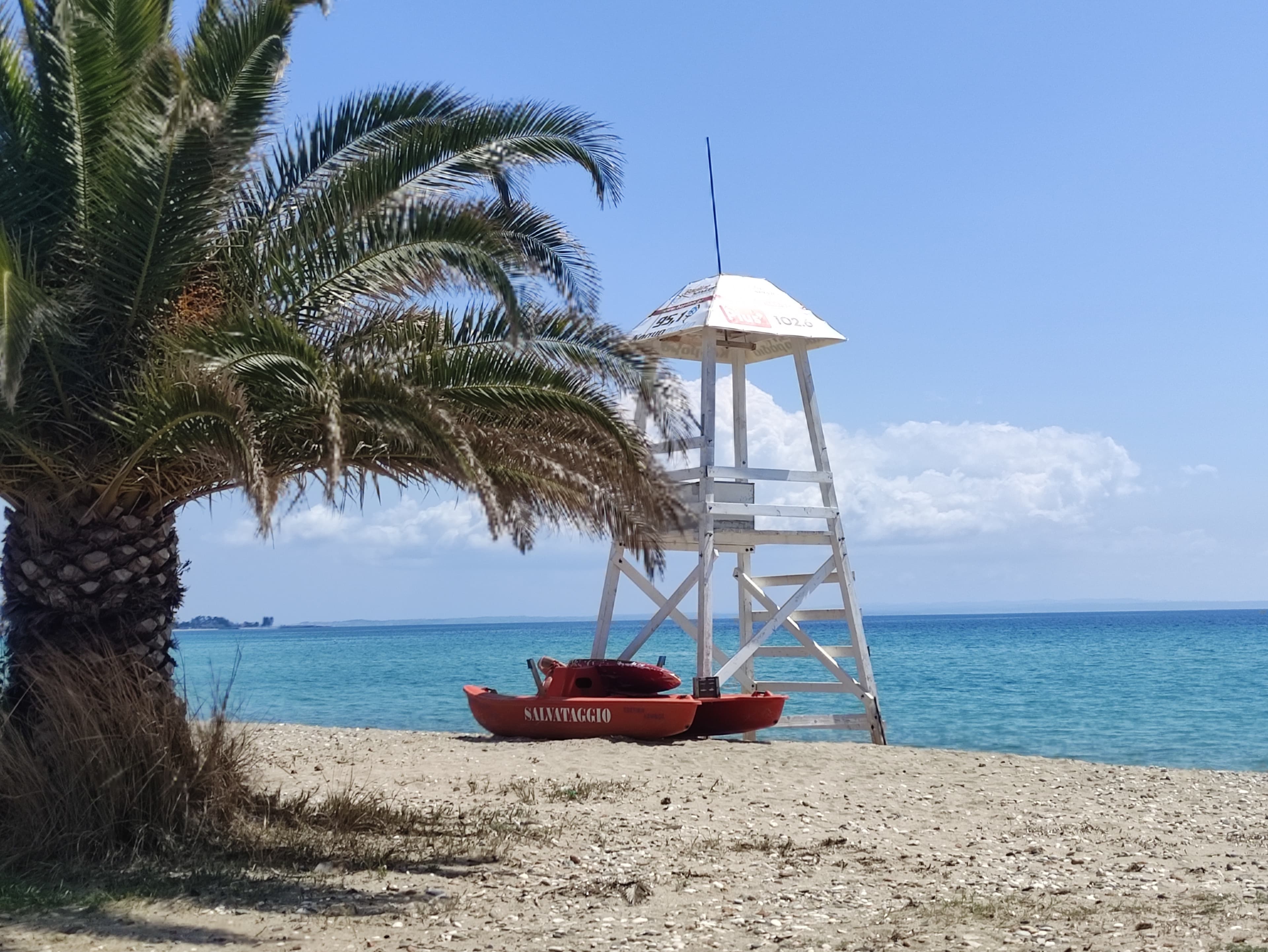 Sea views across the local streets